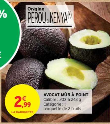 avocat mûre à point