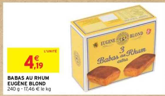 babas au rhum eugène blond