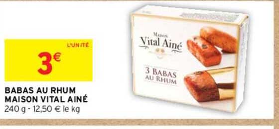 babas au rhum maison vital ainé