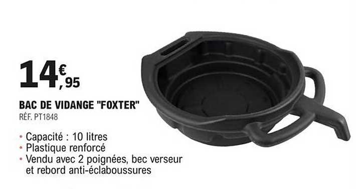 Bac De Vidange "foxter"