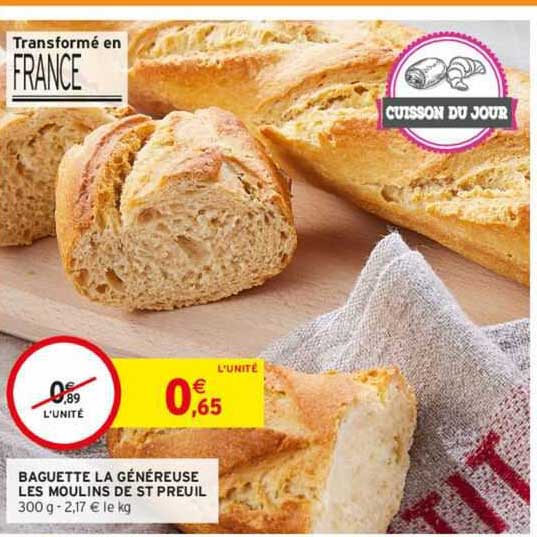 baguette la généreuse les moulins de st preuil