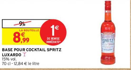 base pour cocktail spritz luxardo