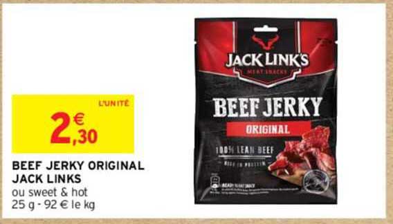 beef jerky original jack links
