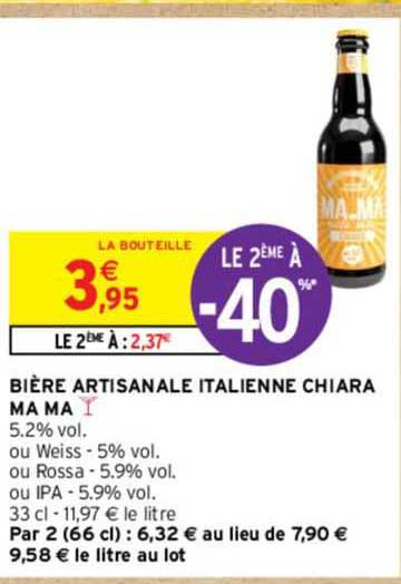 Bière Artisanale Italienne Chiara Mama