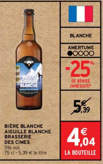bière blanche aiguille blanche brasserie des cimes