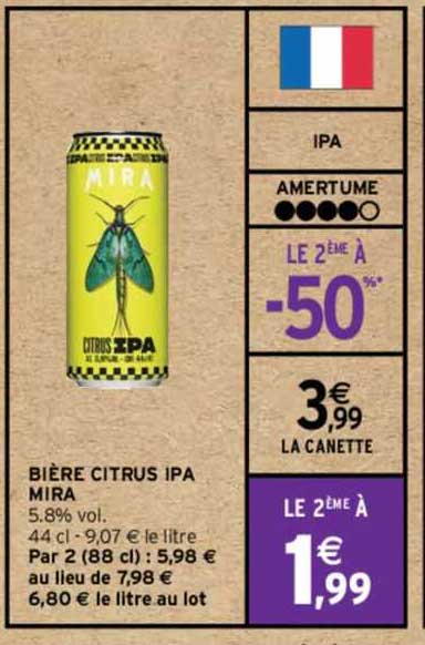 bière citrus ipa mira