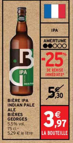 Bière Ipa Indian Pale Ale Bières Georges