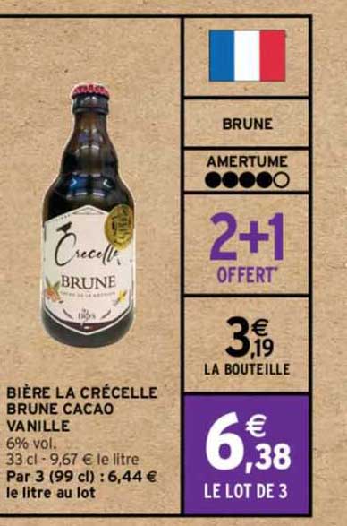 bière la crécelle brune cacao vanille