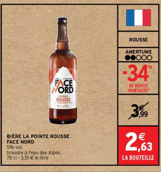 Bière La Pointe Rousse Face Nord