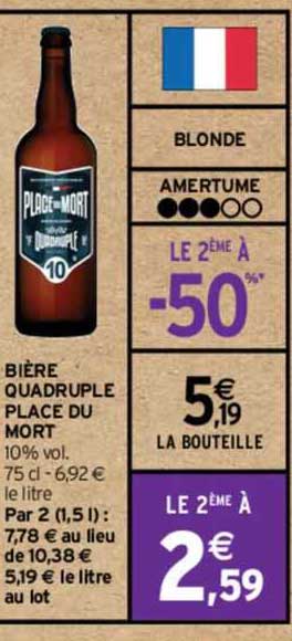 Bière Quadruple Place Du Mort