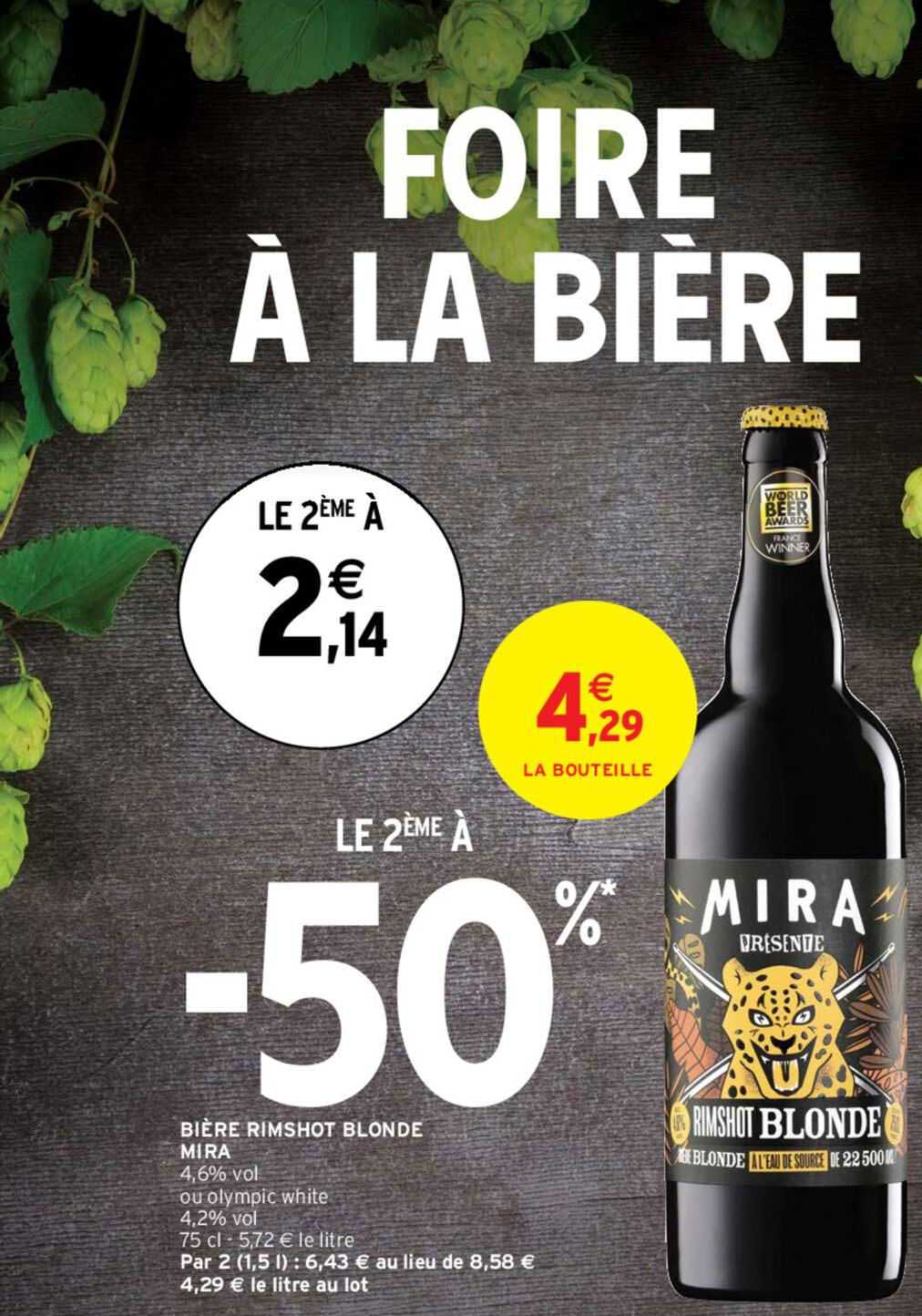 bière rimshot blonde mira