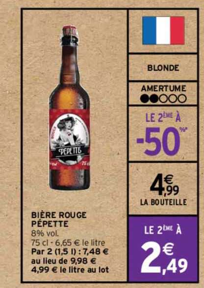 bière rouge pépette