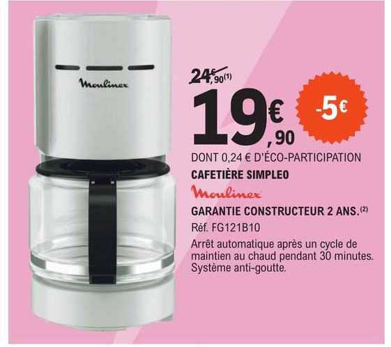 Cafetière Simpleo Moulinex