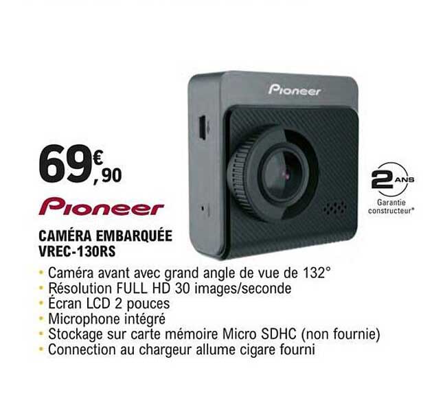 caméra embarquée vrec-130rs pioneer
