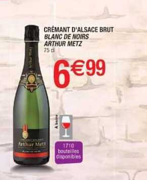 crémant d'alsace brut blanc de noirs arthur metz