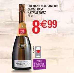 crémant d'alsace brut cuvée 1904 arthur metz