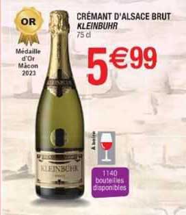 crémant d'alsace brut kleinbuhr