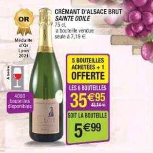 crémant d'alsace brut saint odile