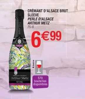 crémant d'alsace brut sleeve perle d'alsace arthur metz