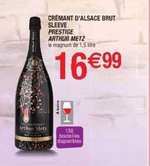 crémant d'alsace brut sleeve prestige arthur metz