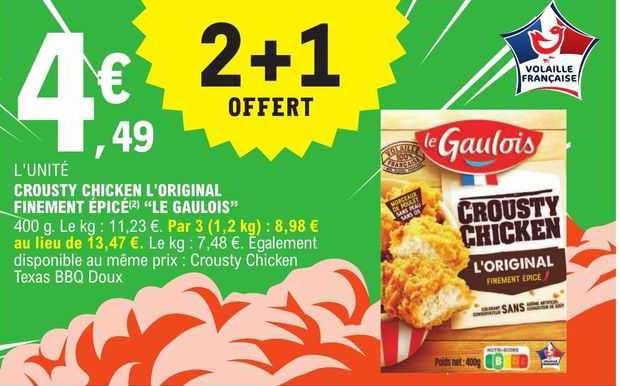 crounsty chicken l'original finement épicé "le gaulois"