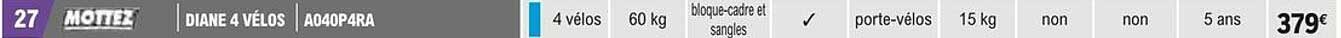 diane 4 vélos mottez