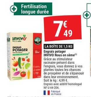 engrais potager invivo nous on sème
