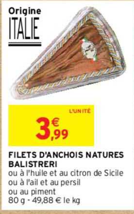 Filets D'anchois Natures Balistreri