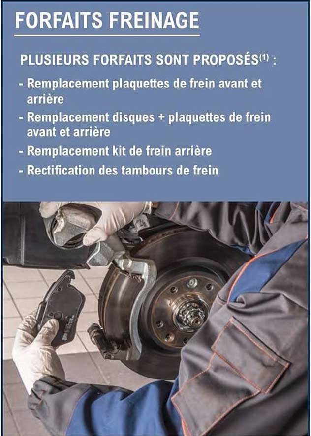 forfaits freinage