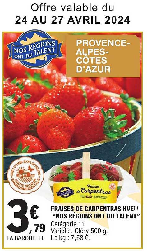 fraises de carpentras hve "nos régions ont du talent"