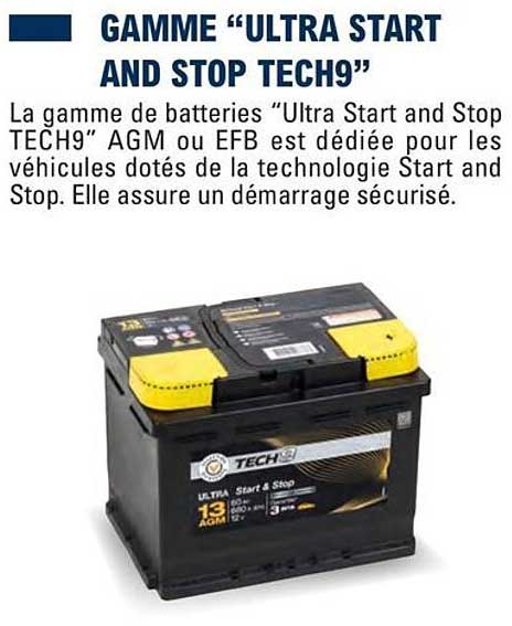 gamme "ultra start and stop tech9"