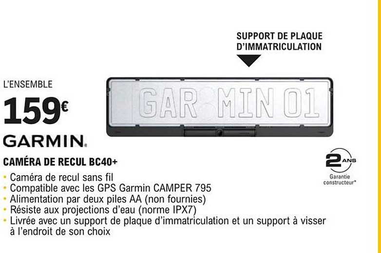 garmin caméra de recul bc40+