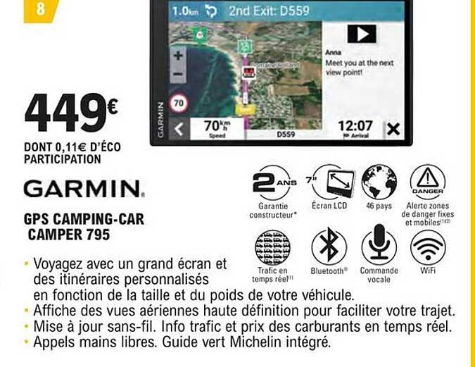 gps camping-car camper 795 garmin