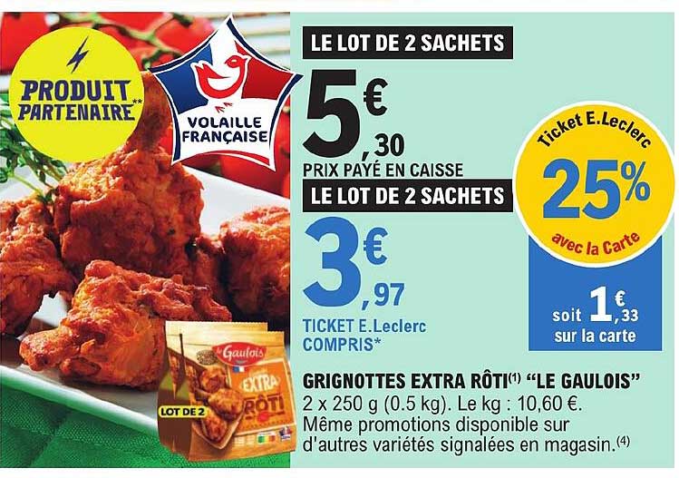 Promo Grignottes Extra RĂ´ti