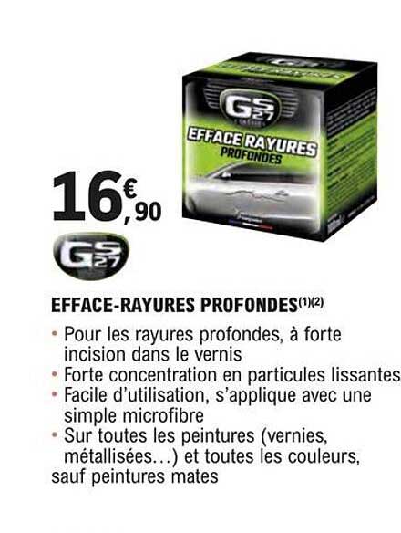 gs27 efface-rayures profondes