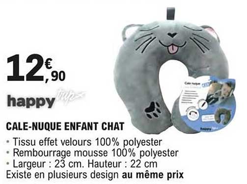 happy tripx cale-nuque enfant chat