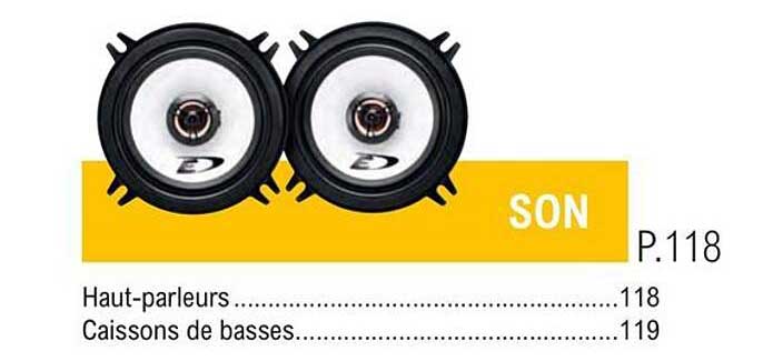 haut-parleurs ou caissons de basses