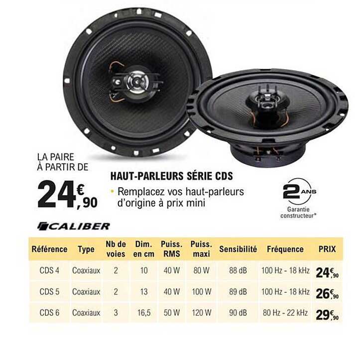 haut-parleurs série cds