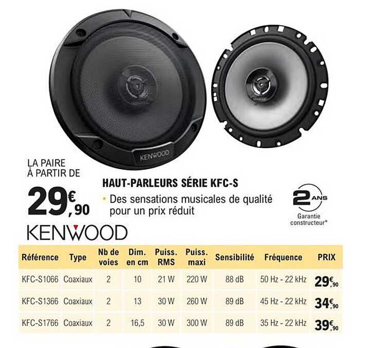 haut-parleurs série kfc-s kenwood