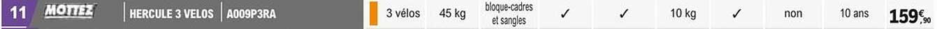 hercule 3 velos mottez