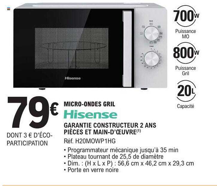 hisense micro-ondes gril