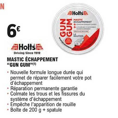 holts mastic échappement "gun gum"