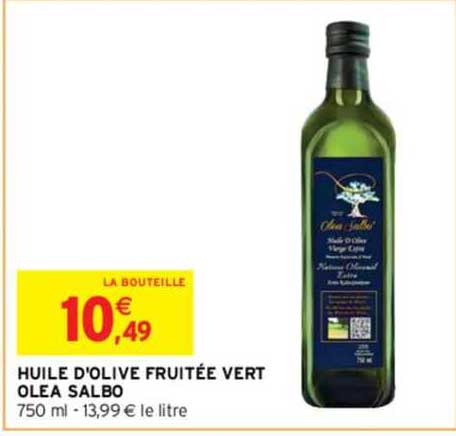 Huile D'olive Fruitée Vert Olea Salbo