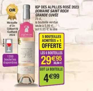 igp des alpilles rosé 2023 domaine saint roch grande cuvée