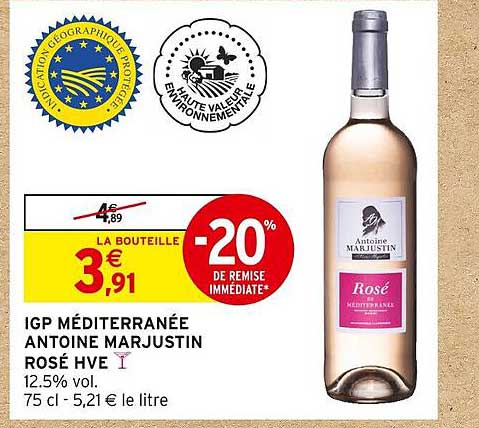 igp méditerranée antoine marjustin rosé hve