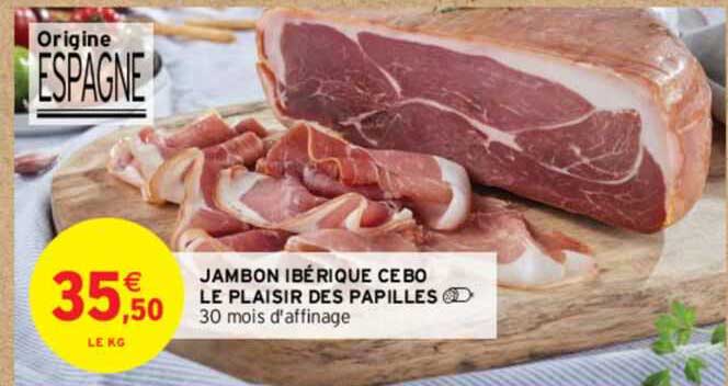 jambon ibérique cebo le plaisir des papilles