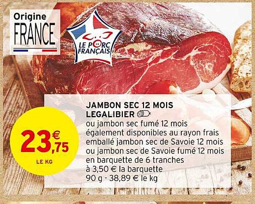 Jambon Sec 12 Mois Legalibier