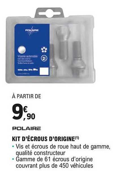 kit d'écrous d'origine polaire