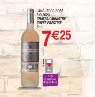 Languedoc Rosé Bio 2023 Château Ministre Cuvée Prestige