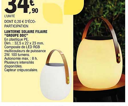 lanterne solaire filaire "groupe doc"